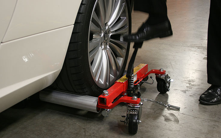 1500lb Hydraulic Car Wheel Dollies Lift Positioning Jack Auto Dolly Hoist  US HOT